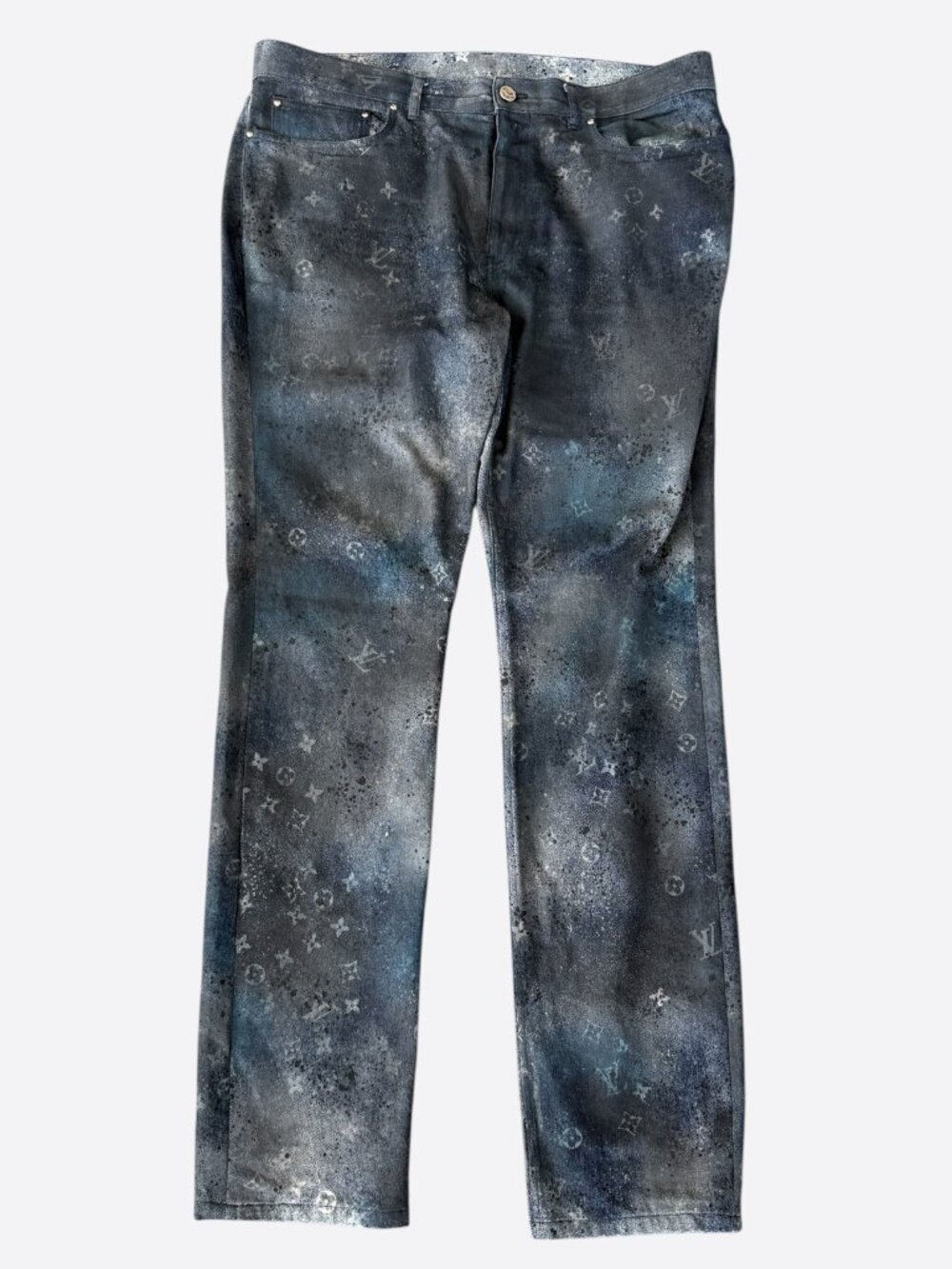 Louis Vuitton Dark Blue Galaxy Monogram Jeans